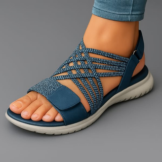 Sandales Orthopédiques Élégantes en Cuir - Maison Claire et Sylvie