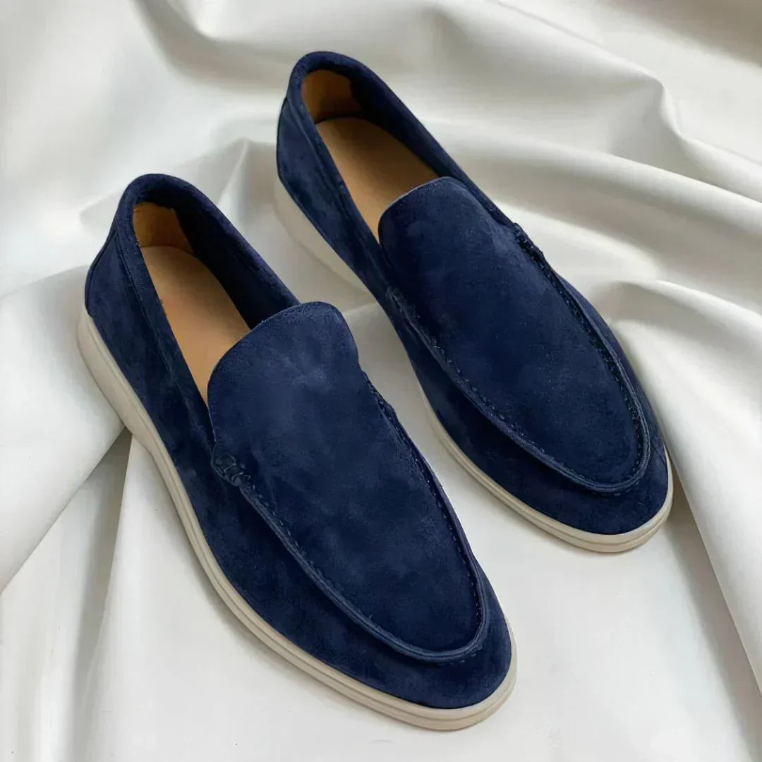 Leo™| Élégants mocassins en cuir suédé