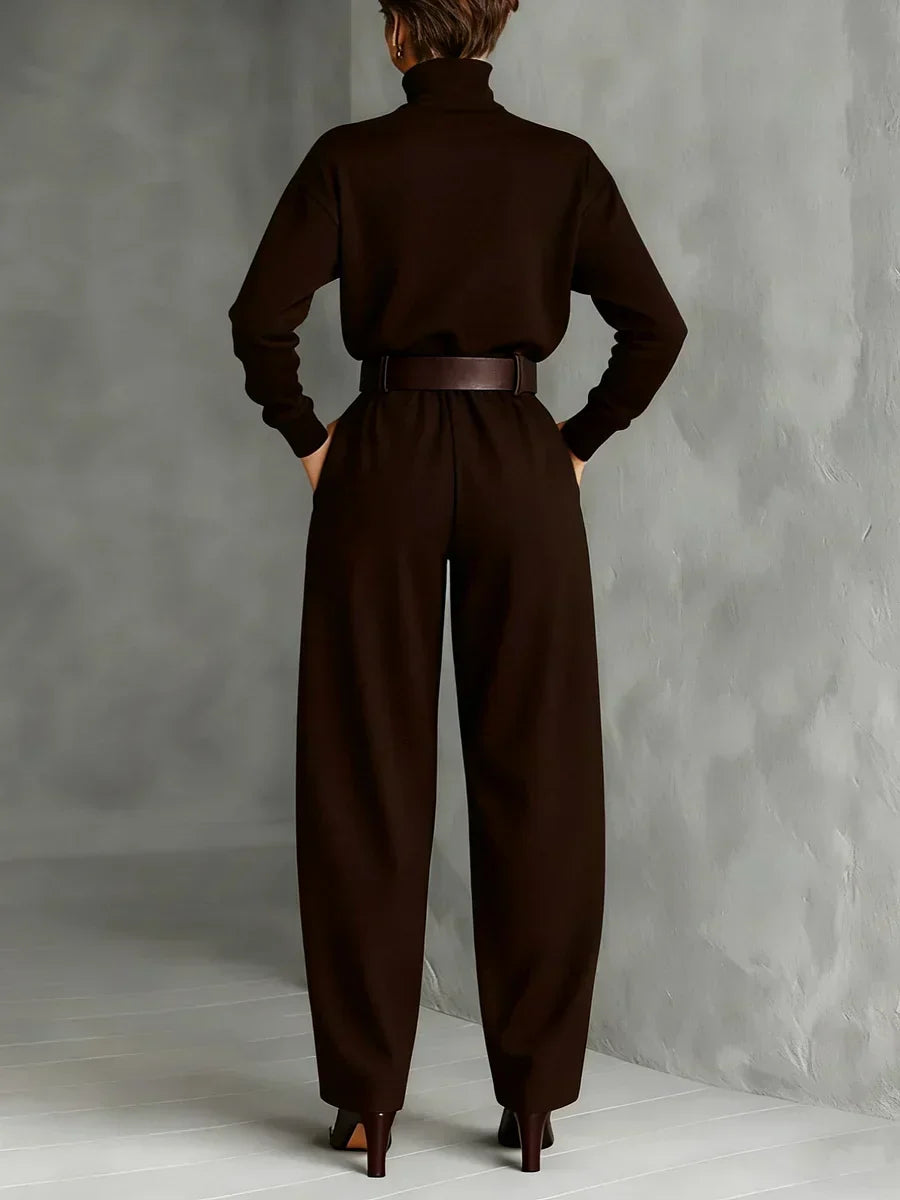 Ensemble Élégant Jessica™ : Haut Chic et Pantalons Droits