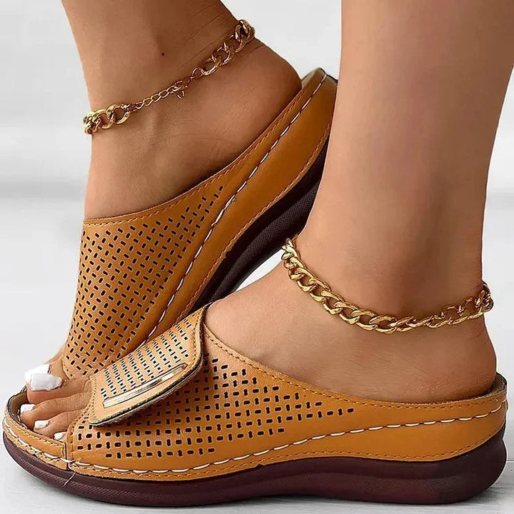 Sandales Urbaines Élégantes Joanna en Cuir Raffiné - Maison Claire et Sylvie