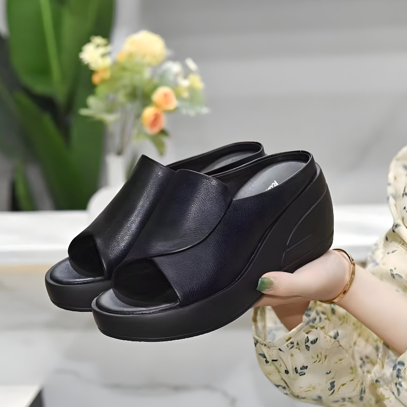 Sandales Orthopédiques Xanthe en Cuir Élégant et Confortable