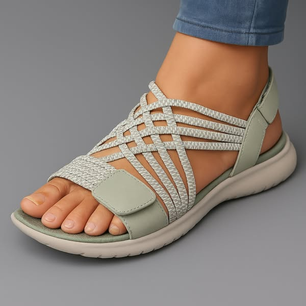 Sandales Orthopédiques Élégantes en Cuir - Maison Claire et Sylvie