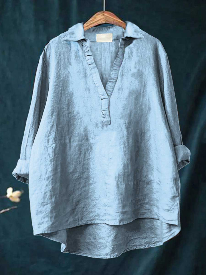 Andrea | Blouse d'été élégante en lin