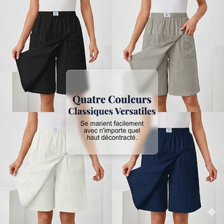 Libertine™ - Skort taille élastique poches liberté active