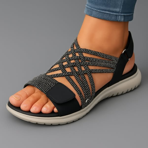 Sandales Orthopédiques Élégantes en Cuir - Maison Claire et Sylvie