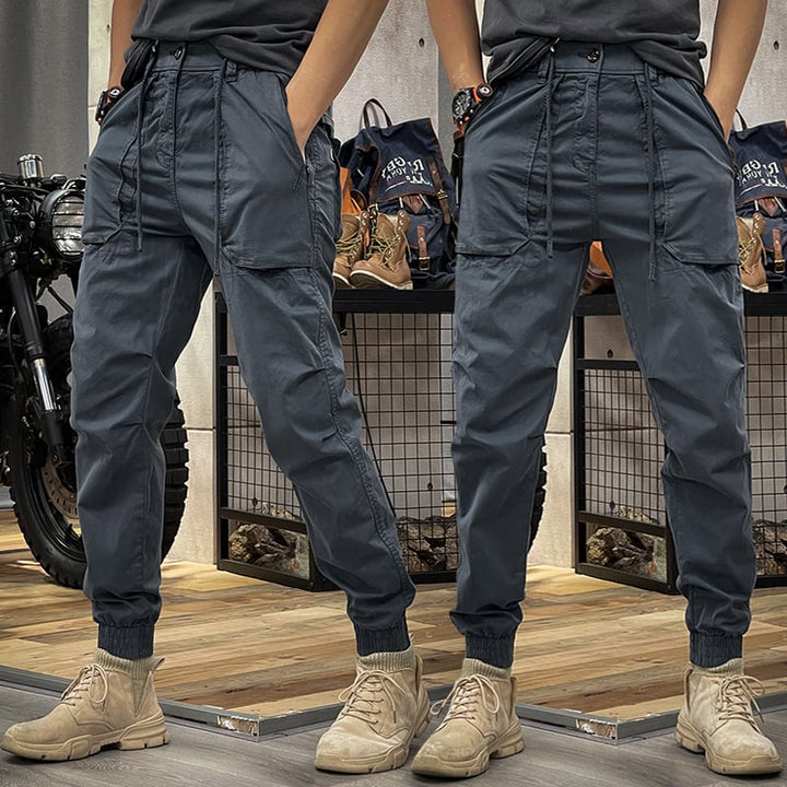 PIERRE - Pantalon Cargo Extensible en Spandex