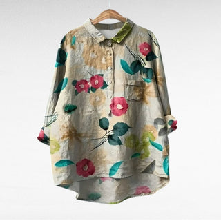 Camille | Blouse d'été élégante en lin