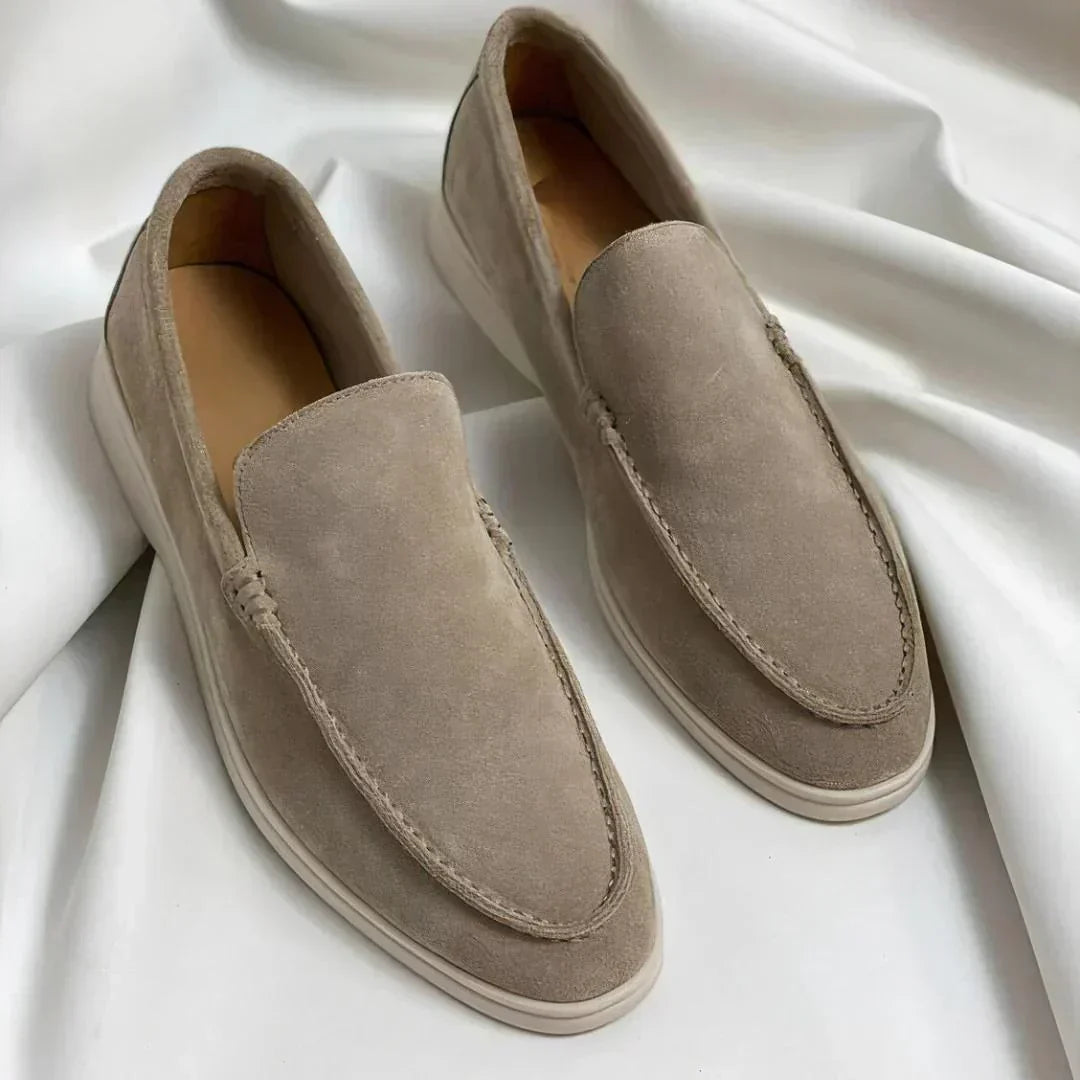 Leo™| Élégants mocassins en cuir suédé