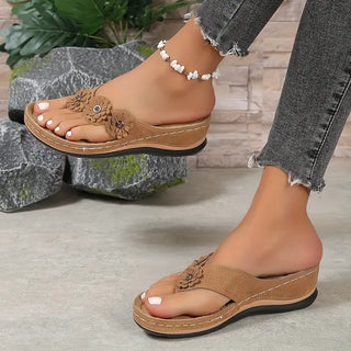 Sandales Orthopédiques Luna Élégance en Cuir Confortable