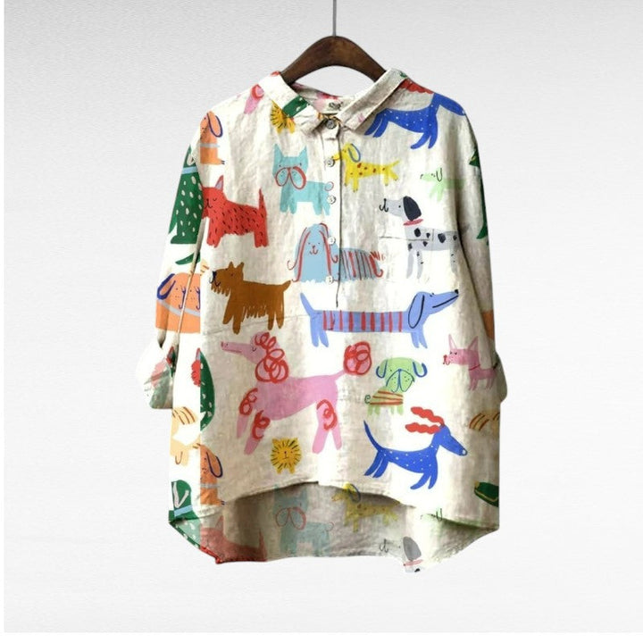 Amélie | Blouse d'été élégante en lin