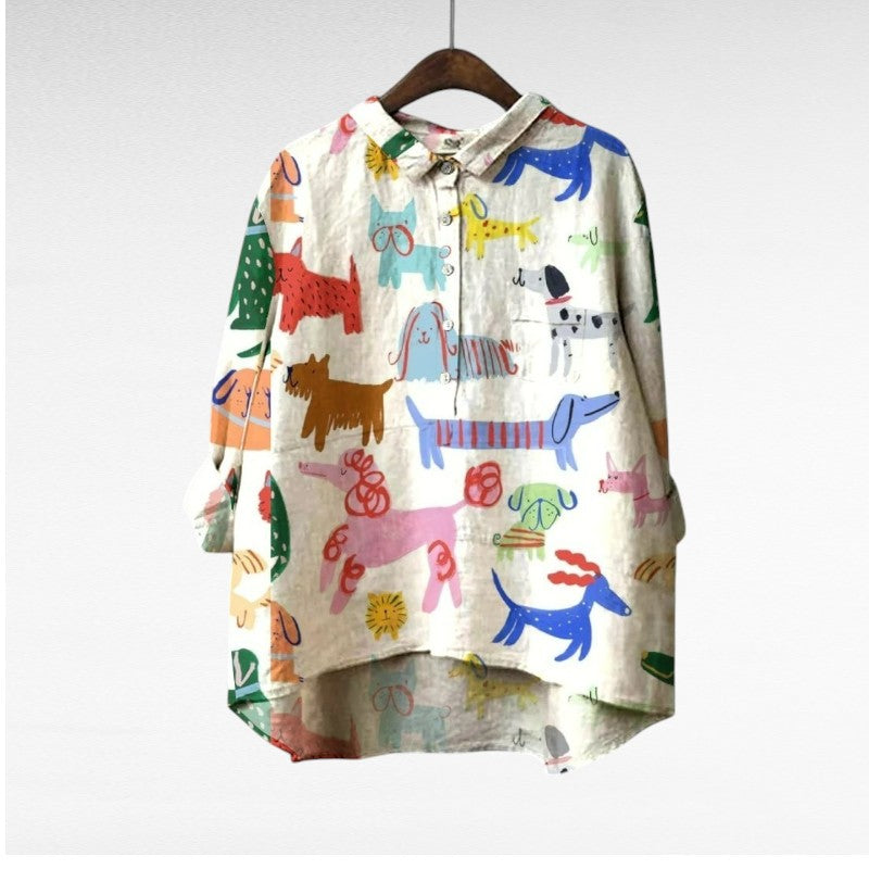 Constance | Blouse d'été élégante en lin
