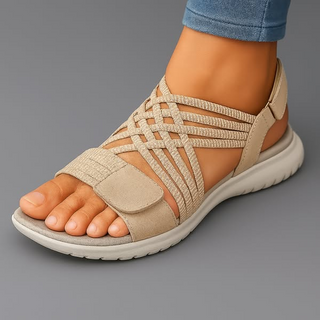 Sandales Orthopédiques Élégantes en Cuir - Maison Claire et Sylvie