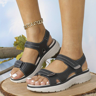Sandales Orthopédiques Élégantes en Cuir - Maison Claire et Sylvie