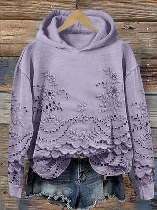 LÉONA™ | Sweat à Capuche Imprimé 3D – Confort & Style au Quotidien
