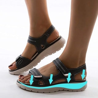 Sandales Orthopédiques Élégantes en Cuir - Maison Claire et Sylvie