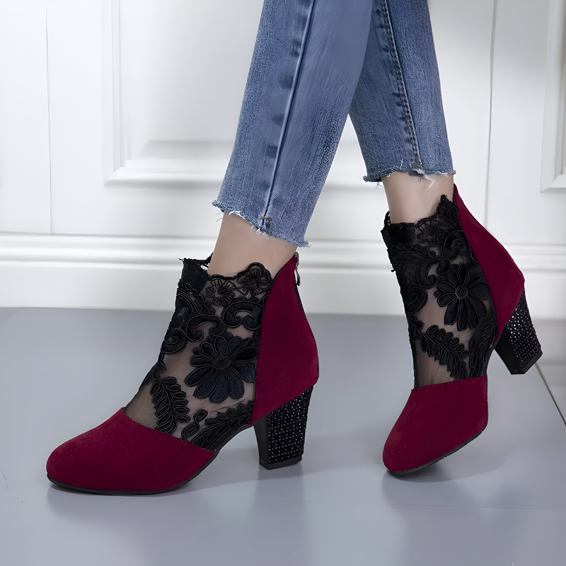 Manon – Bottines dentelle élégantes