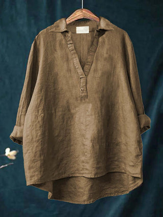 Andrea | Blouse d'été élégante en lin