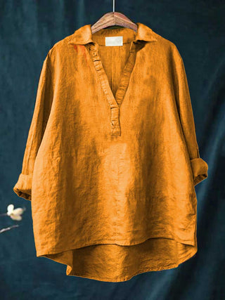 Andrea | Blouse d'été élégante en lin