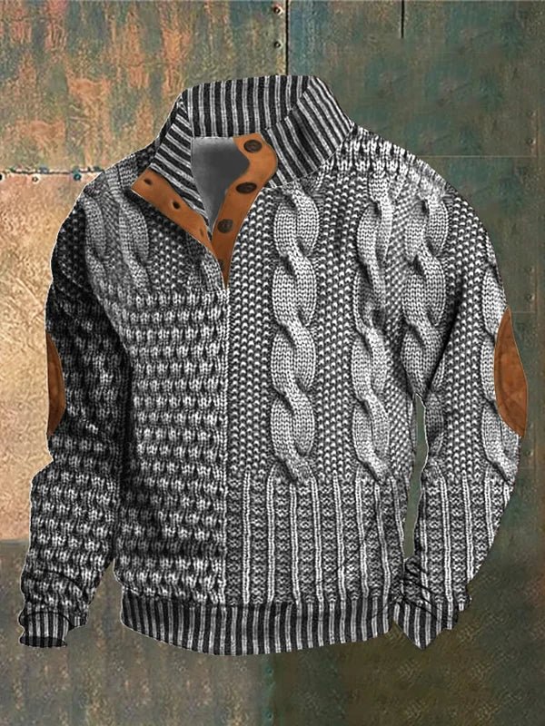Telford™ | Pull torsadé imprimé et audacieux