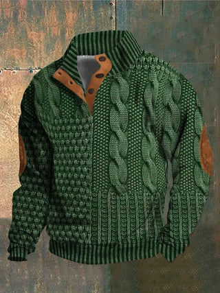 Telford™ | Pull torsadé imprimé et audacieux