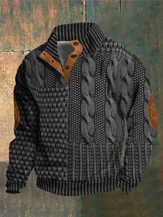 Telford™ | Pull torsadé imprimé et audacieux