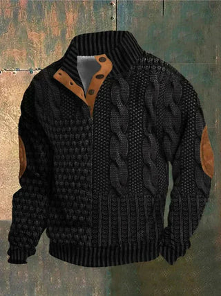 Telford™ | Pull torsadé imprimé et audacieux