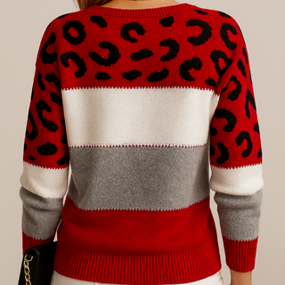 Maison Valmont | Pull Léopard Élégance