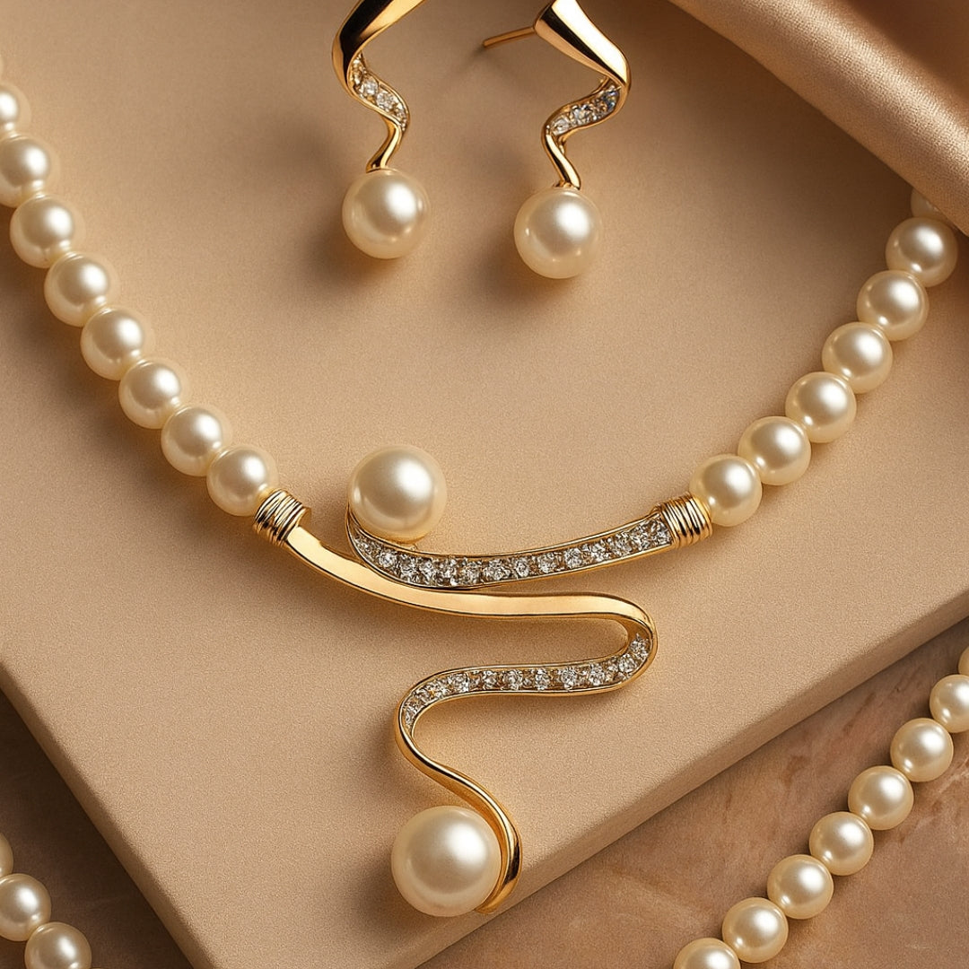Ensemble de Bijoux en Perles Élégantes
