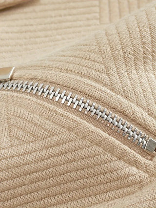 Didier – Pull zippé vintage avec design géométrique