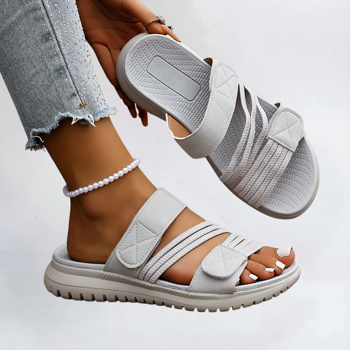 Sandales Orthopédiques Élégantes Marvella en Cuir Luxe