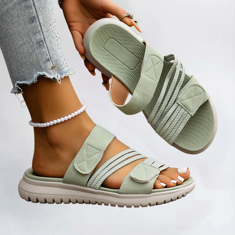 Sandales Orthopédiques Élégantes Marvella en Cuir Luxe