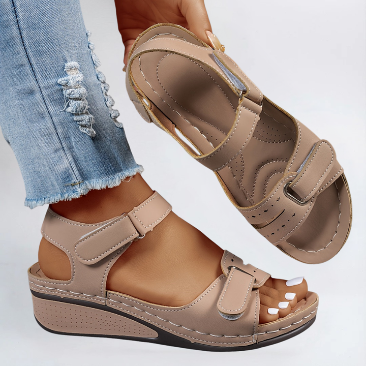 Sandales Flex Orthopédiques Margot en Cuir Élégant et Confortable