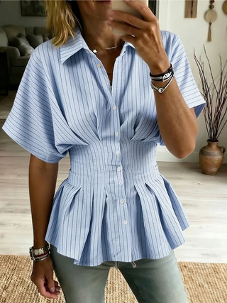 Nora | Blouse Courte à Manches