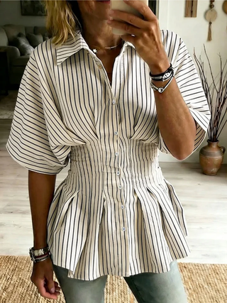 Nora | Blouse Courte à Manches