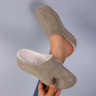Chic Pantoufles Orthopédiques en Velours - Maison Claire et Sylvie