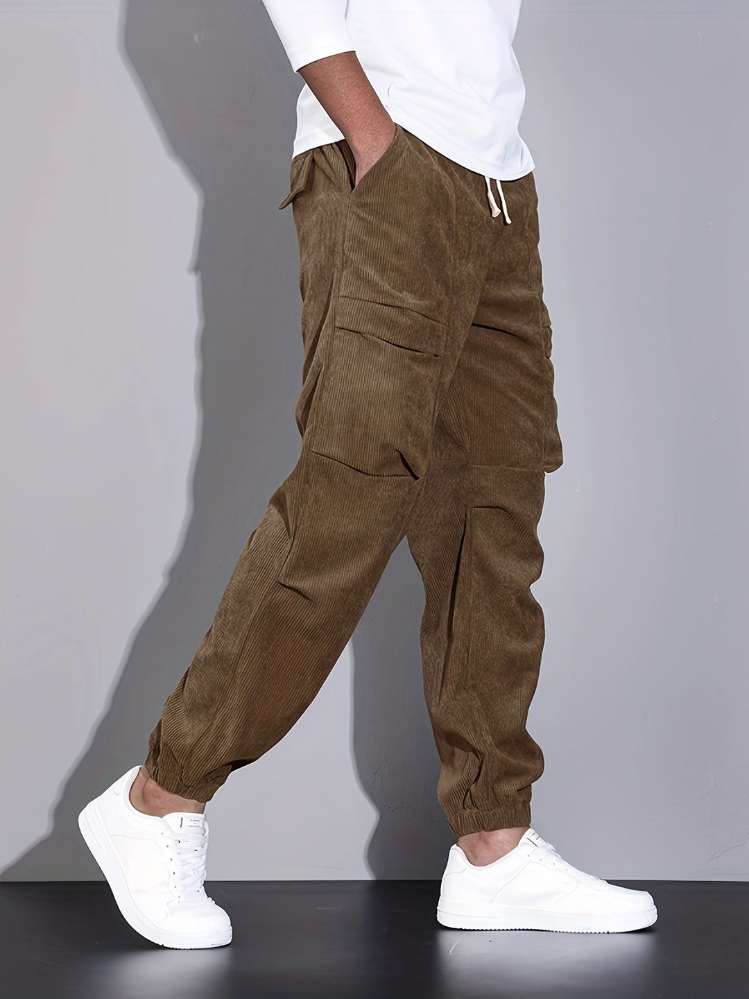 Rossi Roma | PANTALON CARGO EN CORDUROY