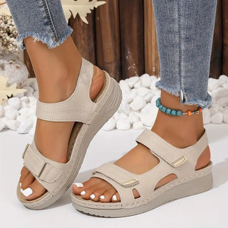 Sandales Orthopédiques Élégantes en Cuir - Maison Claire et Sylvie
