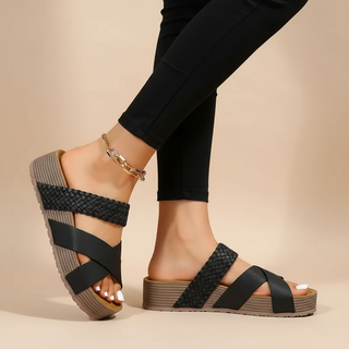 Sandales Orthopédiques Élégantes Ava en Cuir Souple et Chic