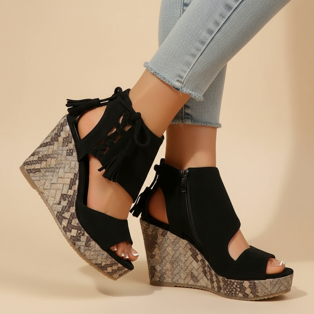 Sandales Marnie en cuir ergonomique – Élégance intemporelle chez Maison Claire et Sylvie