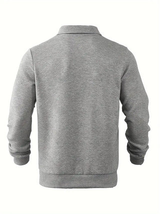 Didier – Pull zippé vintage avec design géométrique