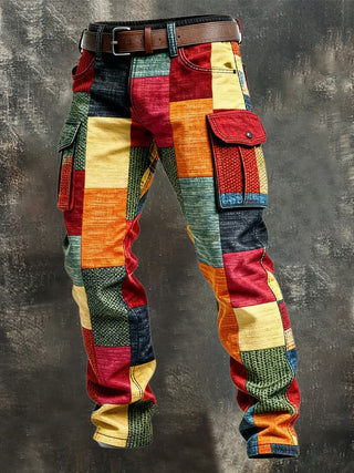 Evan | Pantalon cargo patchwork pour homme