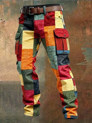 Evan | Pantalon cargo patchwork pour homme