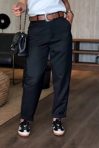 SYLVIA™ | Pantalon Rayé Tailleur