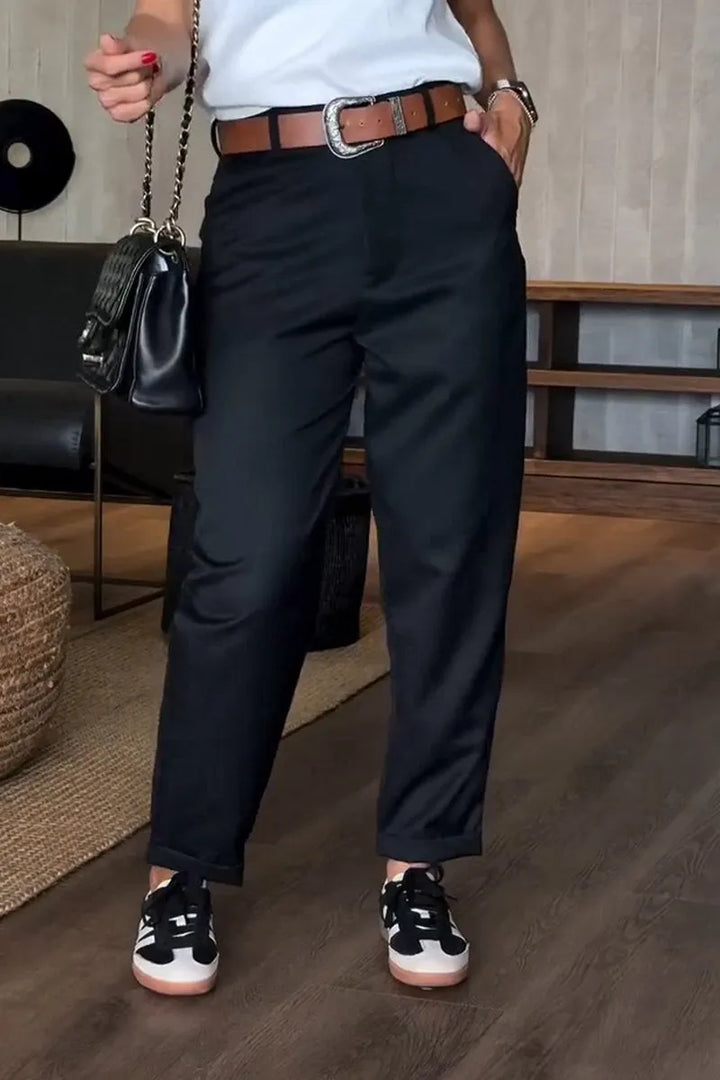 SYLVIA™ | Pantalon Rayé Tailleur