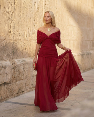 Robe Santana en Soie Élégante - Maison Claire et Sylvie