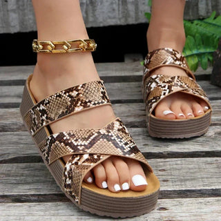 Sandales Orthopédiques Élégantes Ava en Cuir Souple et Chic