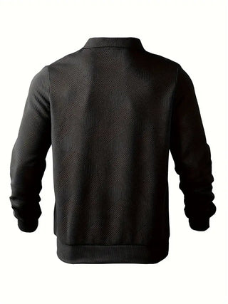 Didier – Pull zippé vintage avec design géométrique